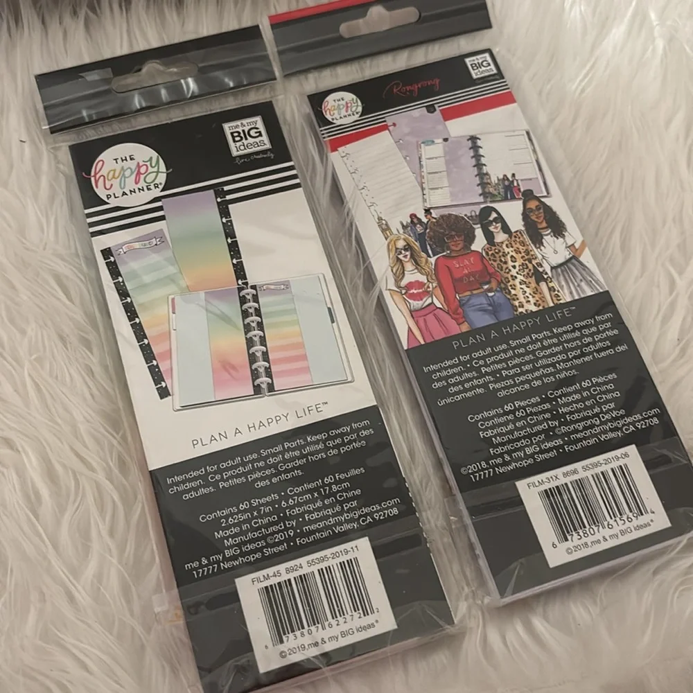 2 Happy Planner paper inserts from the Me & My Big Ideas line